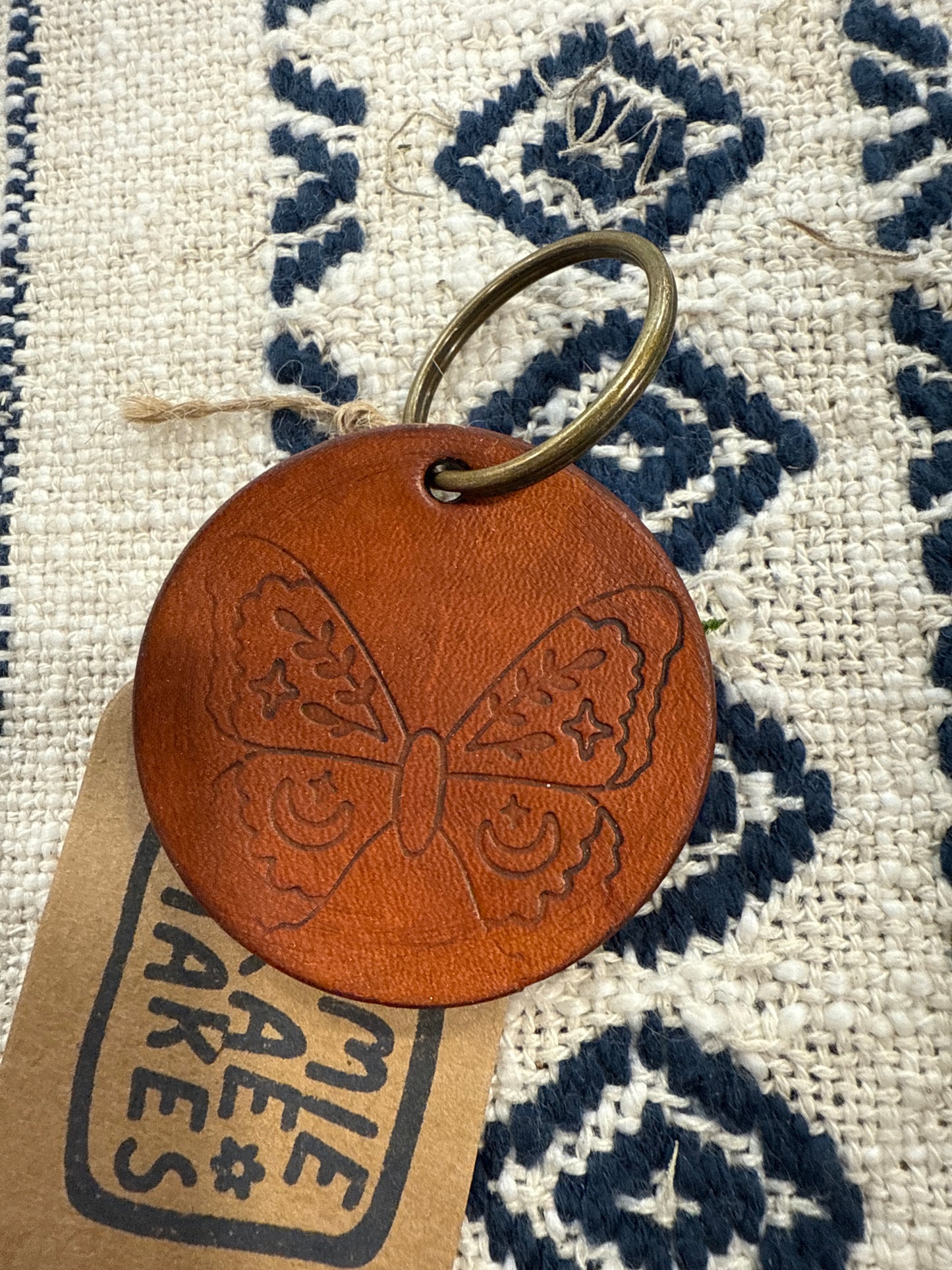 Butterfly Stamped Keychain